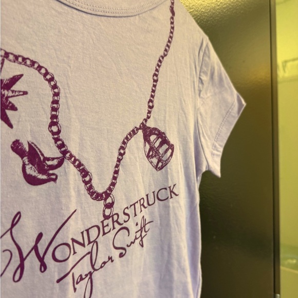 Taylor Swift S Never worn very rare “Wonderstruck” lilac Purple Fitted Polo Tee - Picture 12 of 13